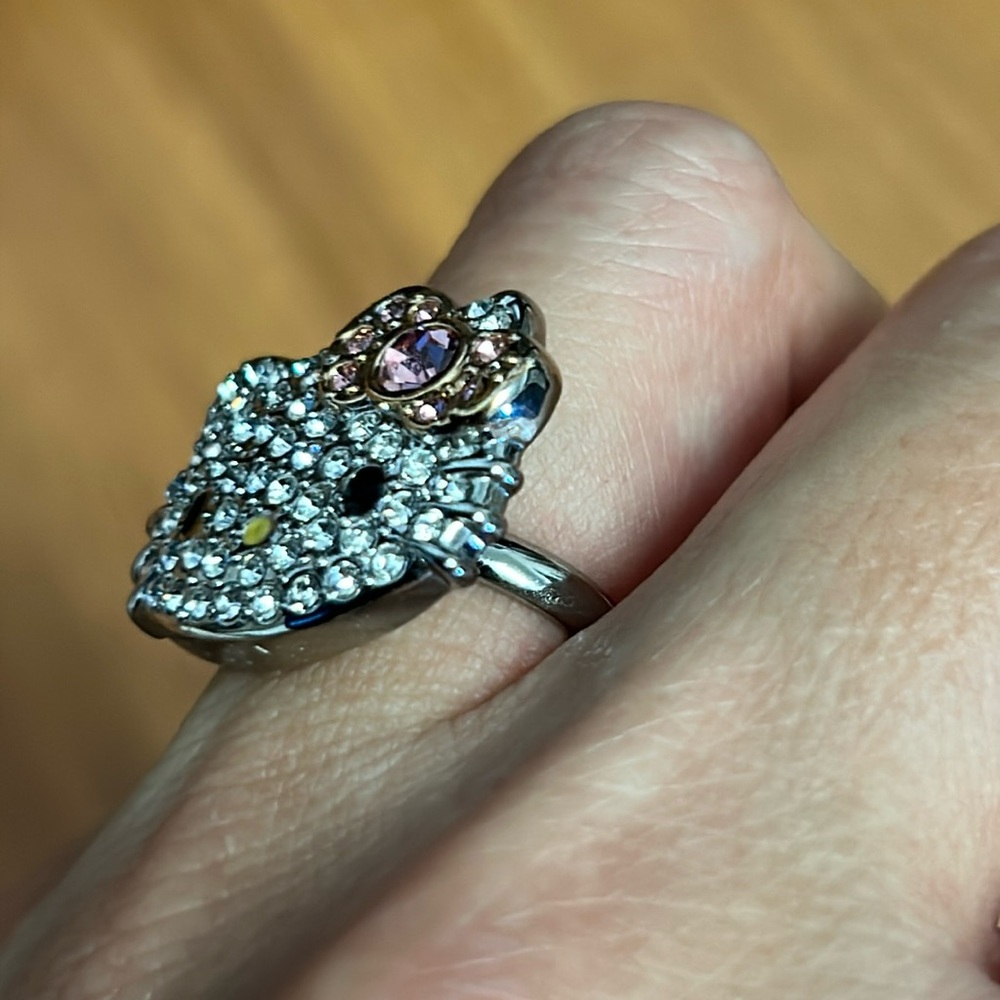 Hello Kitty by Sanrio Rhinestone Adjustable Ring - Picture 4 of 9